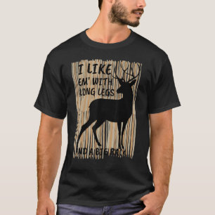 Ik hou van mij met lange benen en grote ruggegraat t-shirt