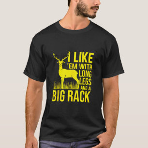 Ik hou van mij met lange benen en grote ruggegraat t-shirt