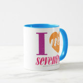 Ik hou van mijn 17 Sinaasappel Mok (Voorkant rechts)