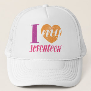 Ik hou van mijn 17 Sinaasappel Trucker Pet