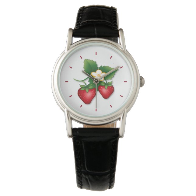 Ik hou van mijn aardbei horloge (Voorkant)