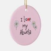 Ik hou van mijn Abuela Photo Ceramic Ornament (Rechts)