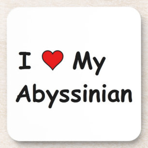 Ik hou van mijn Abyssiniër Drankjes Onderzetter