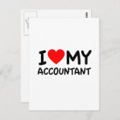 Ik hou van mijn accountant briefkaart (Voorkant / Achterkant)