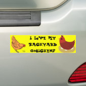 Ik hou van mijn achtertuin Bumpersticker (Op auto)