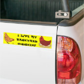 Ik hou van mijn achtertuin Bumpersticker (Op Truck)