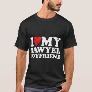 Ik hou van mijn advocatenvriend BF Valentijnsdag v T-shirt