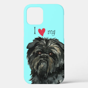 Ik hou van mijn affenpinscher iPhone 12 hoesje