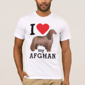 Ik hou van mijn Afghaanse T-shirt (Voorkant)
