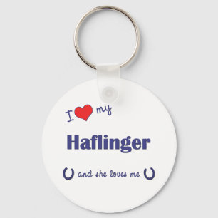Ik hou van mijn aflinger (Vrouw paard) Sleutelhanger
