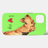 Ik hou van mijn Airedale Case-Mate iPhone Case (Achterkant (horizontaal))