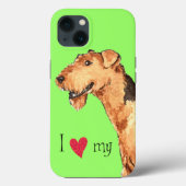 Ik hou van mijn Airedale Case-Mate iPhone Case (Achterkant)