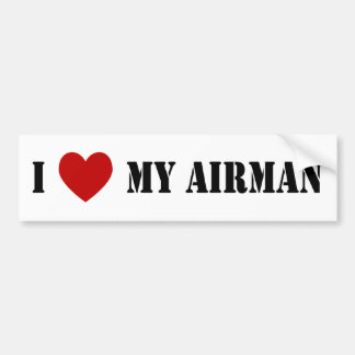 Ik hou van mijn Airman Bumpersticker