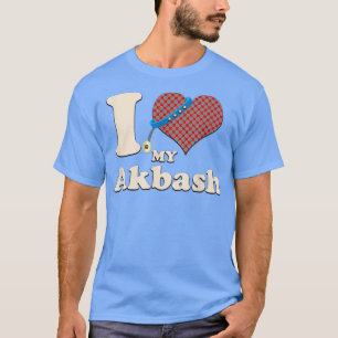 Ik hou van mijn Akbash Heart Dog Eigenaar T-shirt