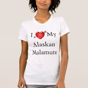 Ik hou van mijn Alaskan Malamute 2 T-shirt