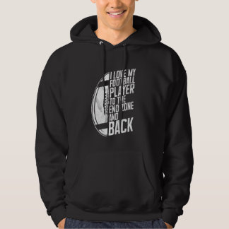 Ik hou van mijn American Football-speler tot in de Hoodie