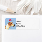 Ik hou van mijn Amerikaanse hond Etiket (Insitu)