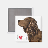 Ik hou van mijn Amerikaanse waterspaniel Magneet (Voorkant / Achterkant)