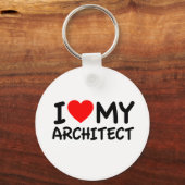 Ik hou van mijn architect sleutelhanger (Voorkant)