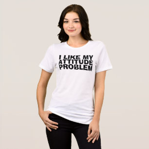 IK HOU VAN MIJN ATTITUDE PROBLEEM, grappige T-shir Tri-Blend Shirt