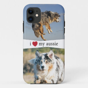 Ik hou van mijn Aussie Australian Shepherd iPhone 11 Hoesje