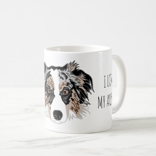 Ik hou van mijn Aussie Dog Mok (Voorkant rechts)