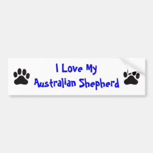 Ik hou van mijn Australische herder Bumpersticker