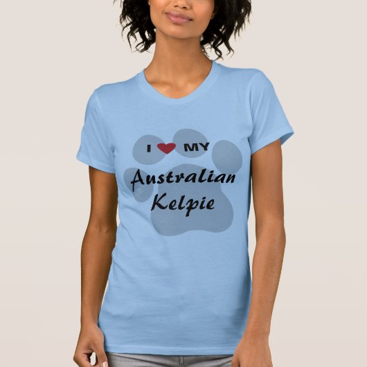 Ik hou van mijn Australische Kelpie T-shirt (Voorkant)