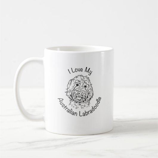 Ik hou van mijn Australische labradole Koffiemok (Links)