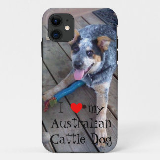 "Ik hou van mijn Australische rundveefond" iPhone  11 Hoesje