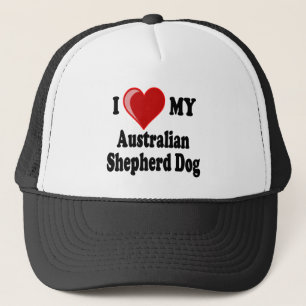 Ik hou van mijn Australische Shepherd Dog Trucker Pet