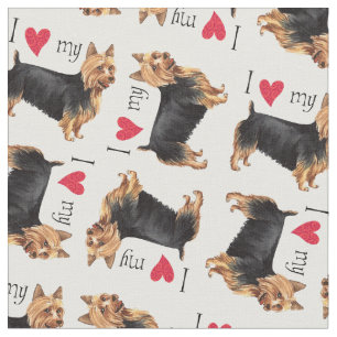 Ik hou van mijn Australische Terrier Stof