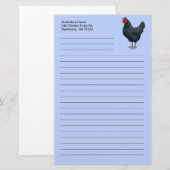 Ik hou van mijn Australorp Chicken Briefpapier (Voorkant / Achterkant)