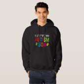 Ik hou van mijn autisme zoon hoodie (Voorkant volledig)
