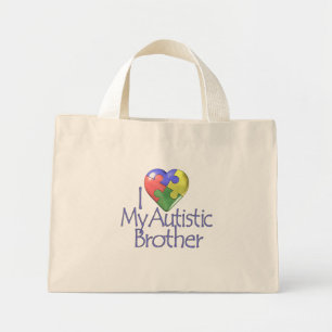 Ik hou van mijn Autistische broer Mini Tote Bag