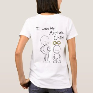 Ik hou van mijn autistische kind Schattig T-shirt