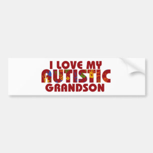 Ik hou van mijn Autististische kleinzoon Bumpersticker