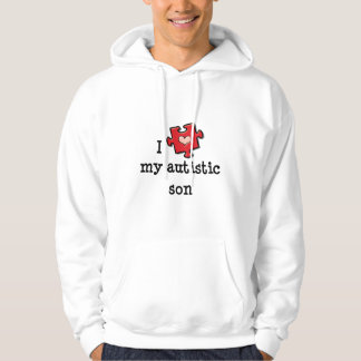 Ik hou van mijn Autististische Zoon met zweetshirt Hoodie