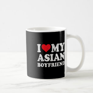 Ik hou van mijn Aziatische vriend Funny Vriendin V Koffiemok