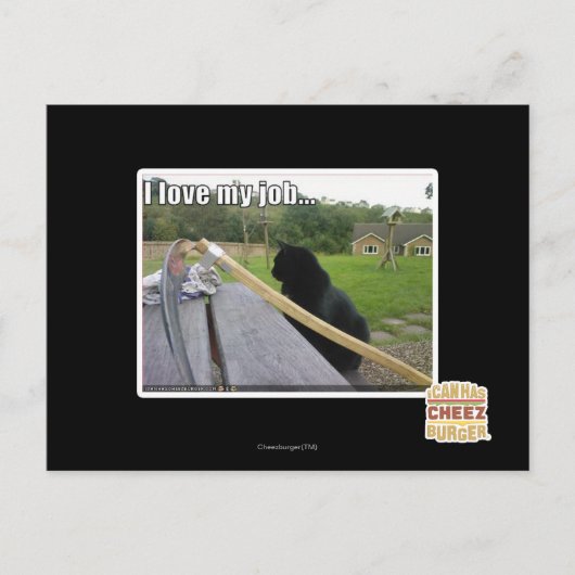 Ik hou van mijn baan briefkaart (Voorkant)