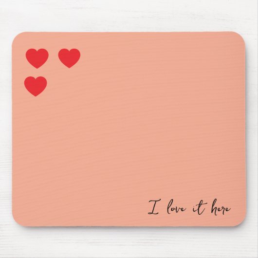 Ik hou van mijn baan muismat (Voorkant)