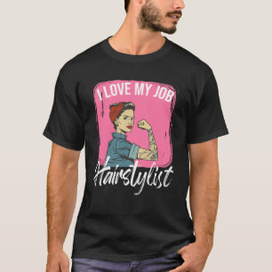 Ik Hou Van Mijn Baankapster Schaar Kapsel Kapper T-shirt