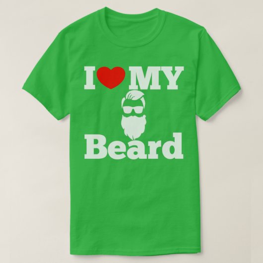 Ik hou van mijn baard 1 t-shirt (Design voorkant)