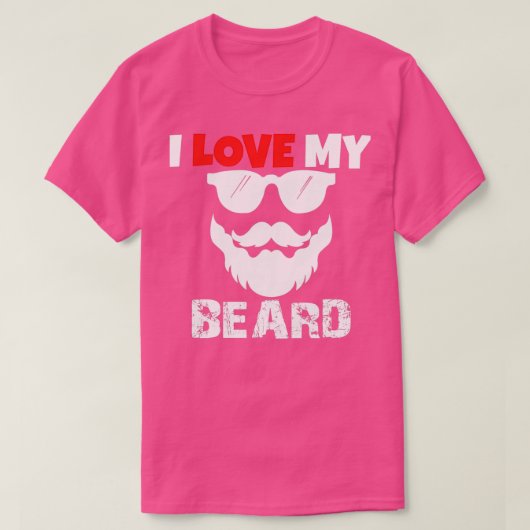 Ik hou van mijn baard 6 t-shirt (Design voorkant)