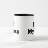 Ik hou van mijn baas mok (Midden)