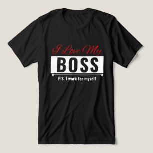 Ik hou van mijn baas Tri-Blend shirt