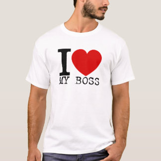 Ik hou van mijn baas (zwart) t-shirt