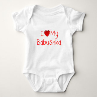 Ik hou van mijn Babushka-Baby en Toddler T-Shirt
