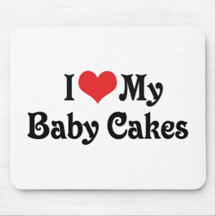 Ik hou van mijn baby cakes muismat