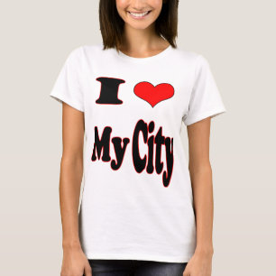 Ik hou van mijn Baby-Doll-geschenk van de stad-Dam T-shirt